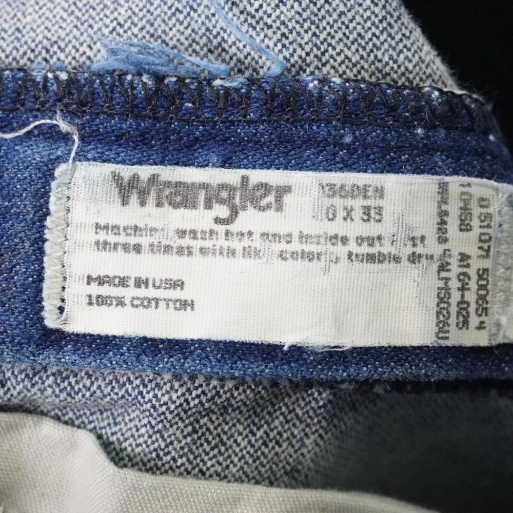 Vintage Wrangler Jeans Mens 30x33 Fits 27x32 Blue 936DEN Cowboy‎ Cut Made In USA